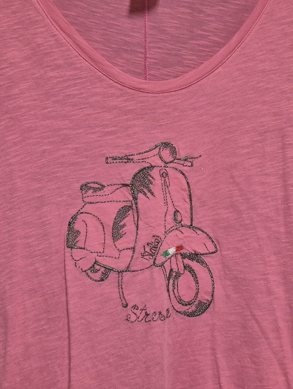 Bedazzled Pink VESPA Scooter Graphic Tee